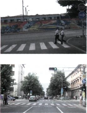 Prelazak kolnika i pješački prijelaz